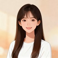 一位长发年轻女性用户头像，穿着白色简约上衣，背景柔和温暖，展现友好和专业的形象。